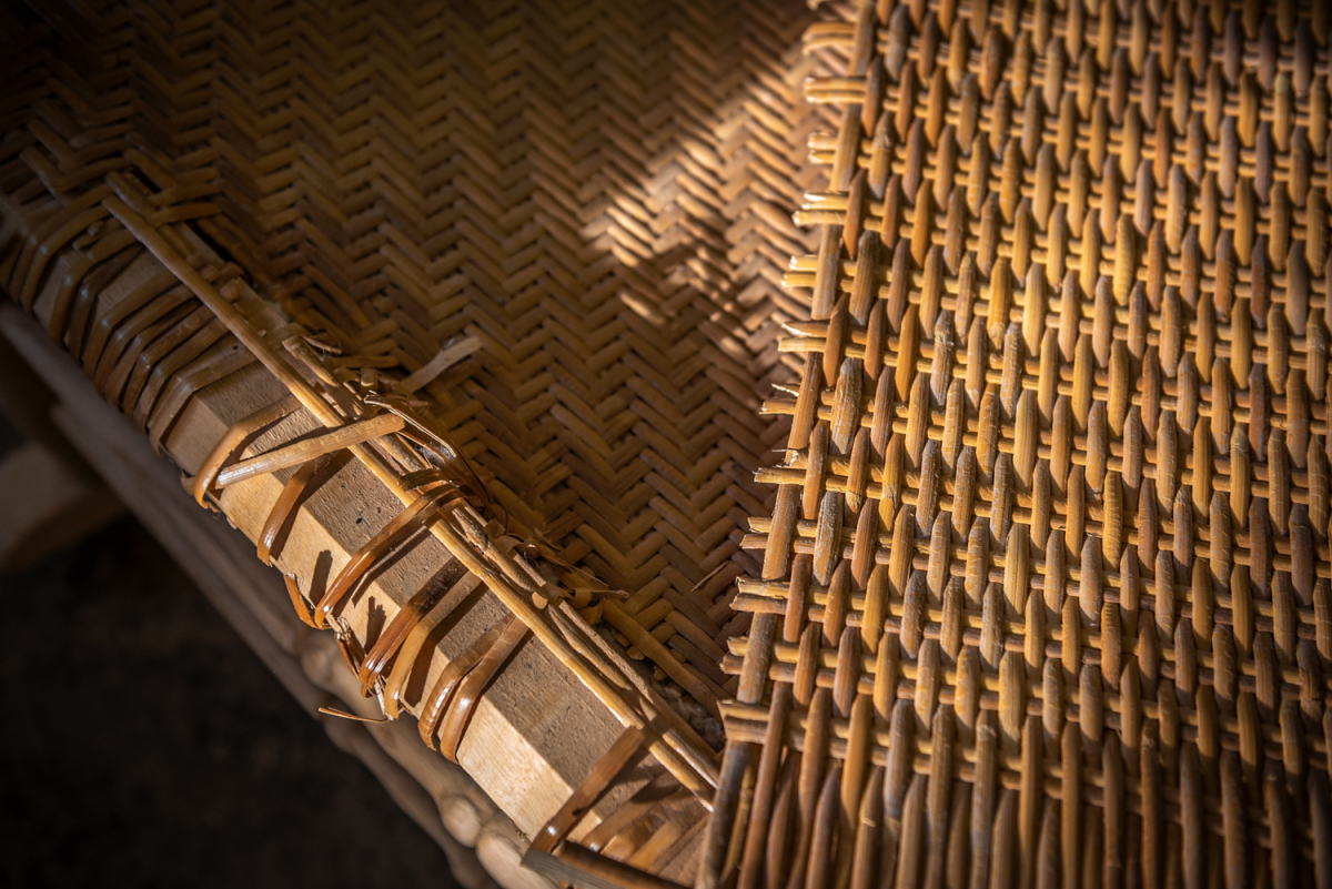 Rush caning furniture repair in Denver