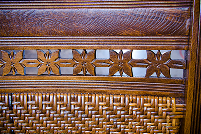 Rush chair repair in Denver. Caning furniture repair in Denver.